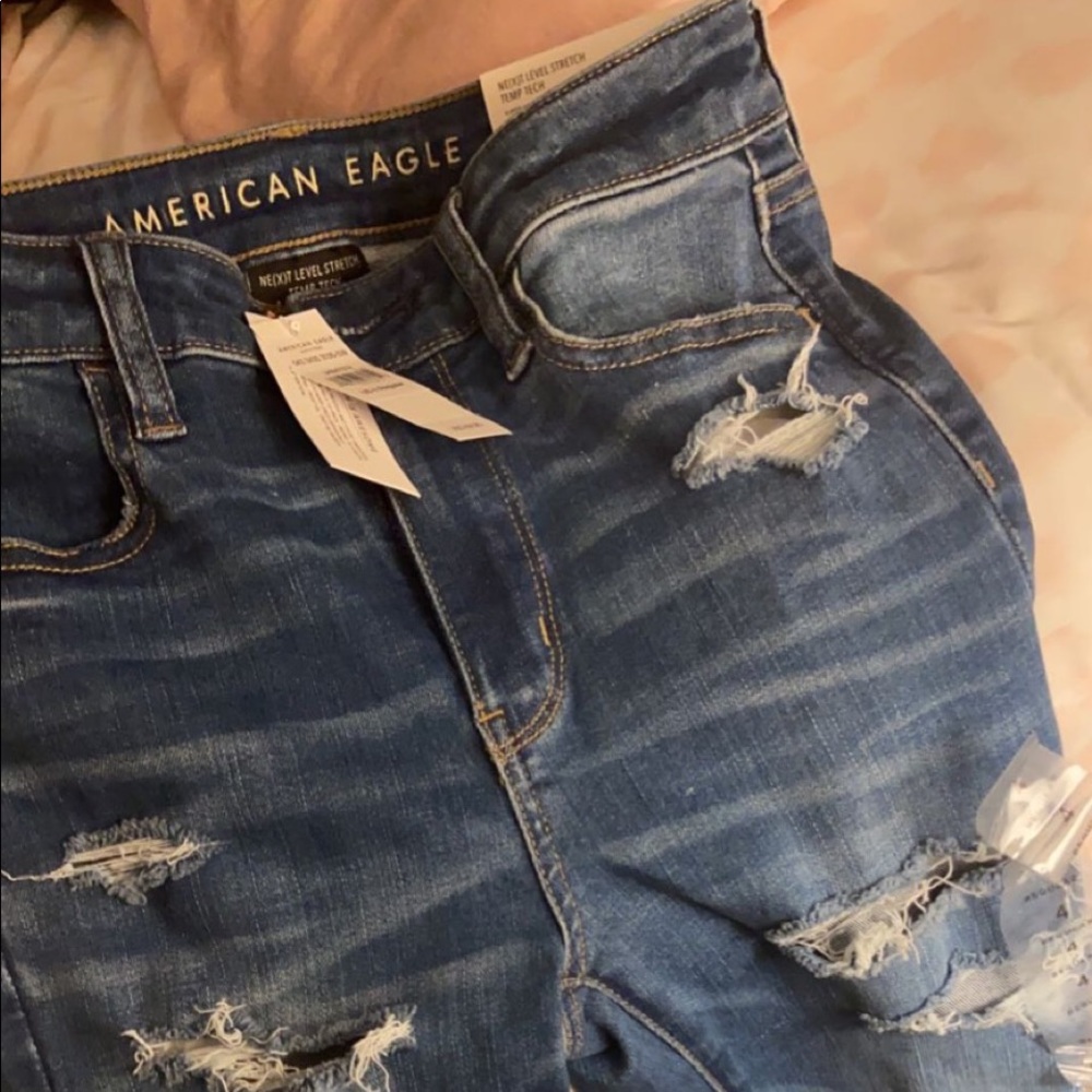 high rise American eagle jeans